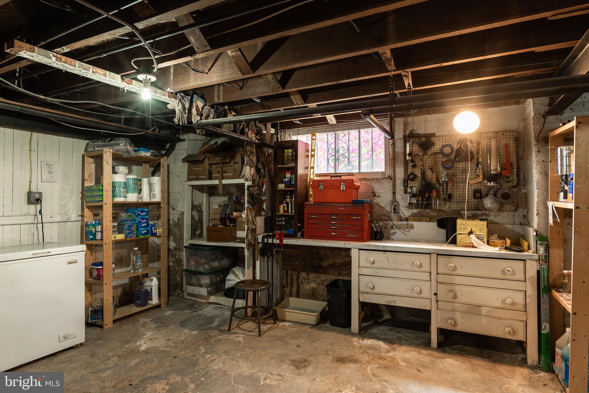 1410 Hamilton Street Northwest Washington, DC 20011 - Photo 26 of 30 Unfinished basement workshop