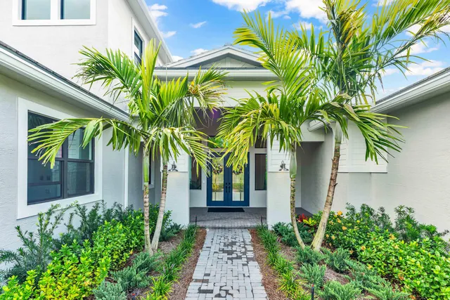 a view of a backyard with plants