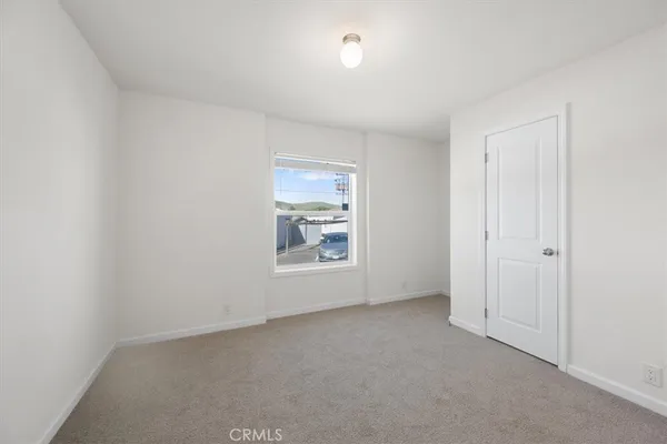 a view of a bathroom from a room