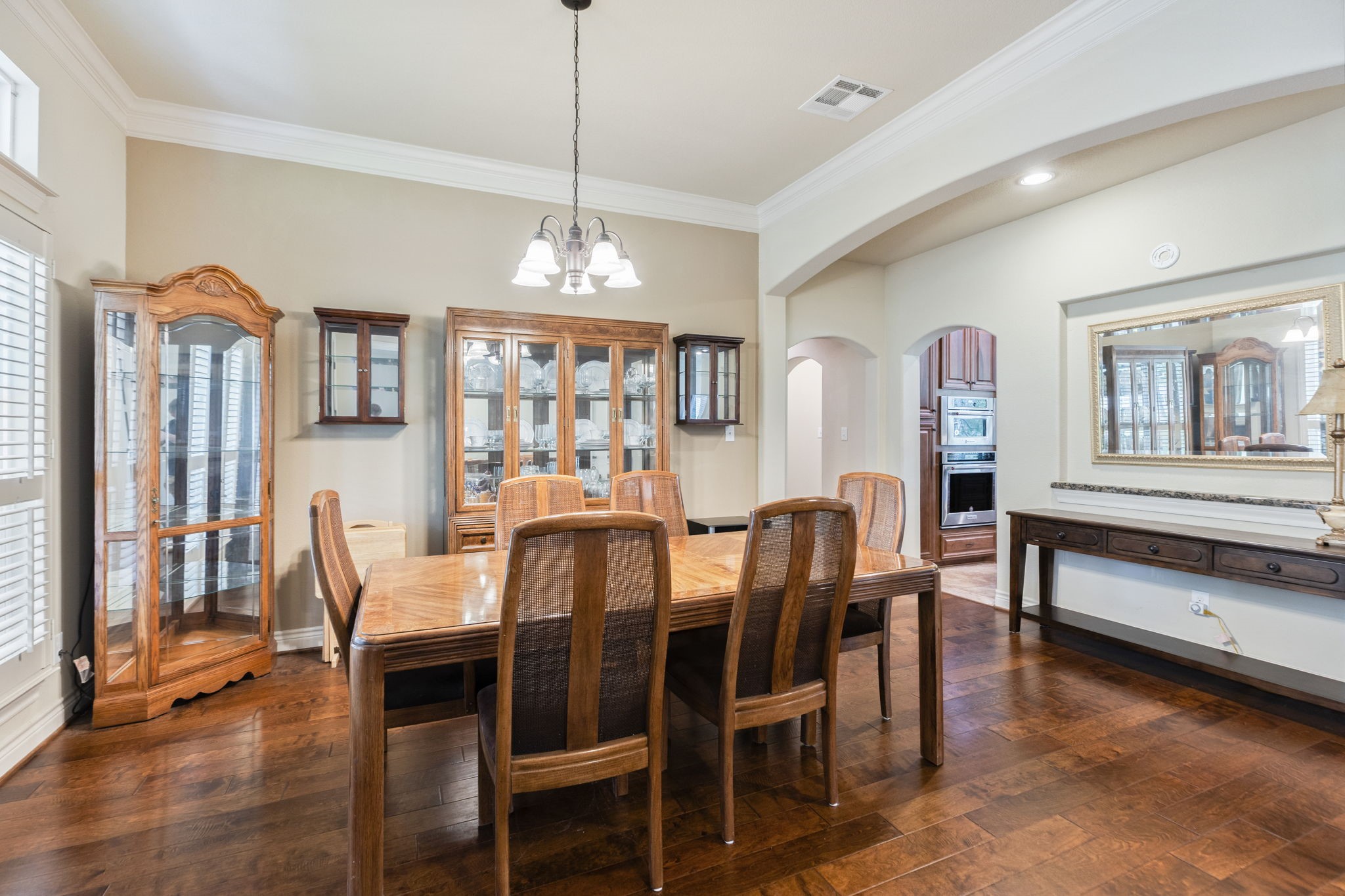 101 Pin Oak Lane Hempstead, TX 77445 - Photo 10 of 50 a view of a dining room with furniture and a chandelier