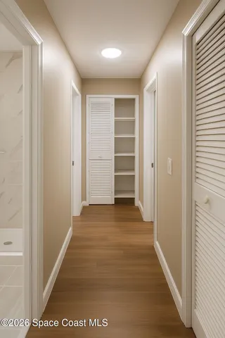 a view of an empty room