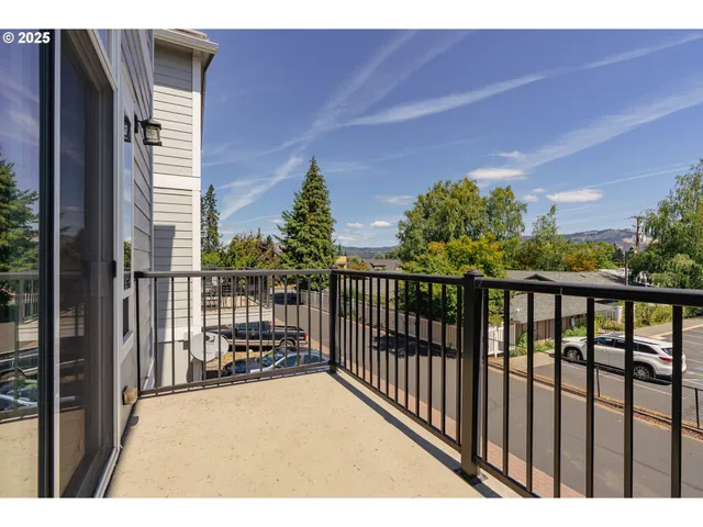 a view of balcony with couches