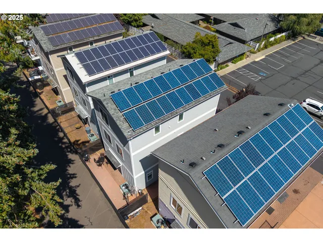 a view of an buildings