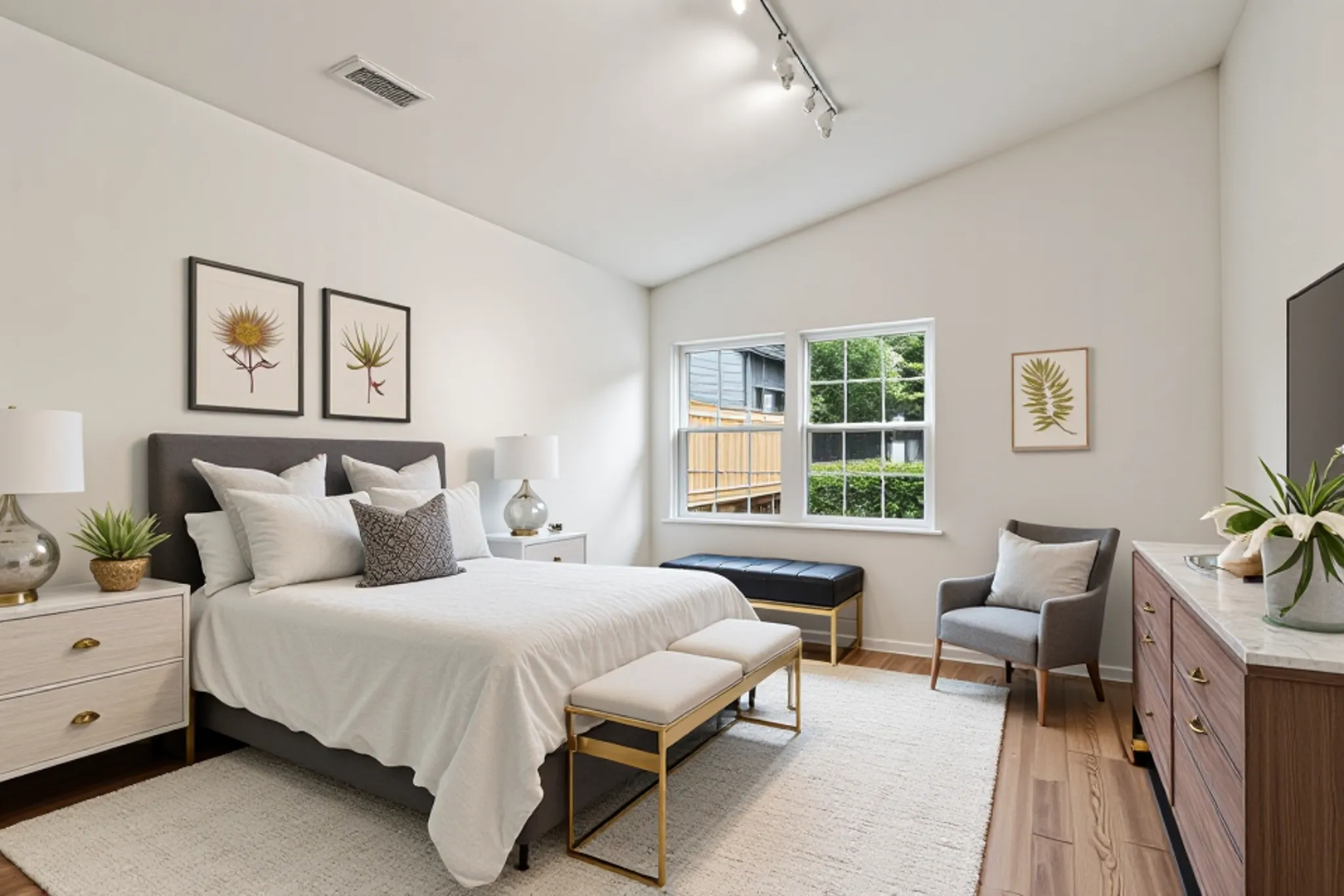 381 Bentley Place Buffalo Grove, IL 60089 - Photo 12 of 22 a bedroom with a bed and a couch