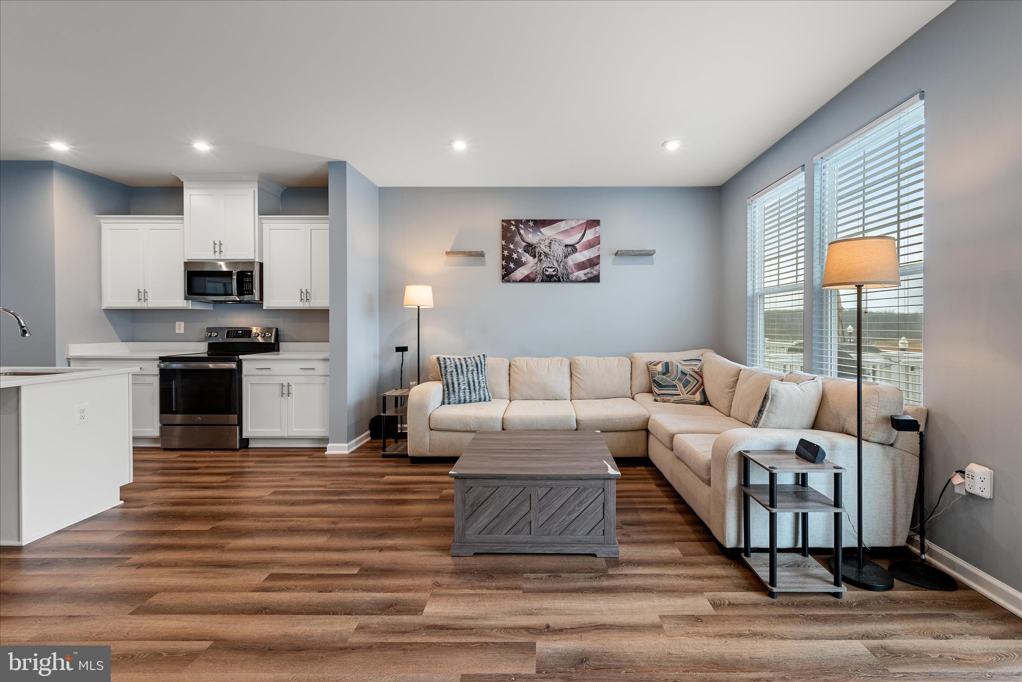 504 National Street Ranson, WV 25438 - Photo 10 of 33 a living room with furniture and a kitchen view