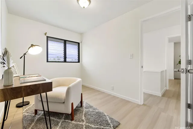 a view of a hallway with entryway