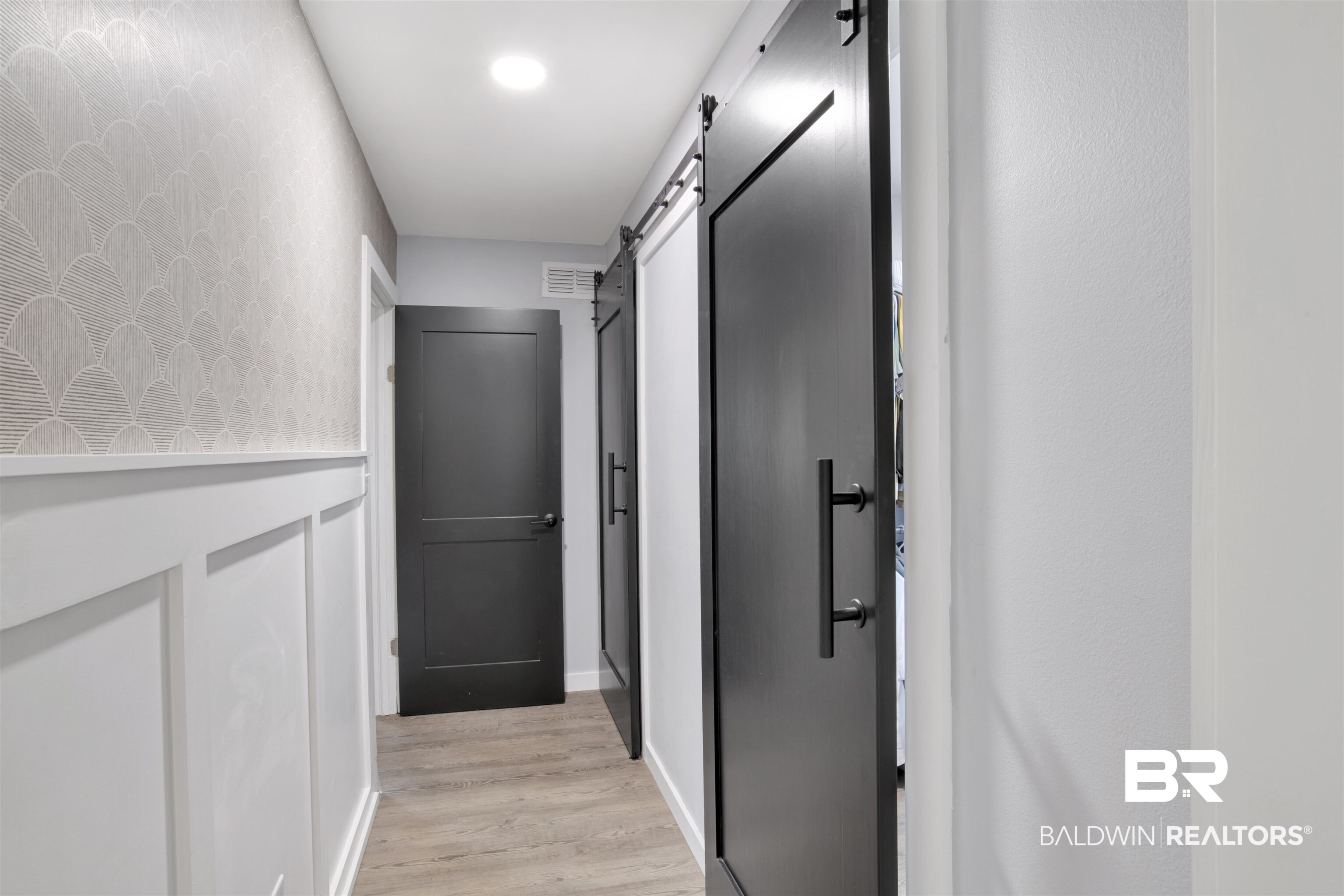 1106 North Pine Street Loxley, AL 36551 - Photo 20 of 32 Wainscoting and Barn Door