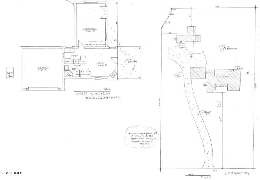 5716 East Camelback Road Phoenix, AZ 85251 - Photo 2 of 37 Site plan and guest home - 5716 E Camelb