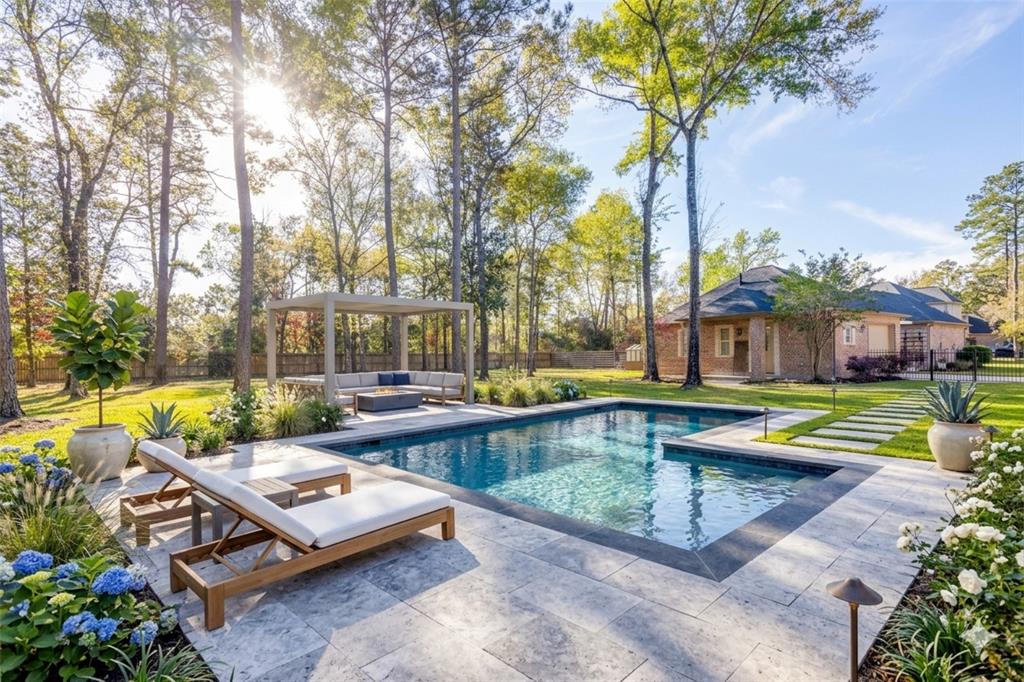 4111 Angling Lane Spring, TX 77386 - Photo 2 of 27 Property does not have a pool currently. Rendering preview to give prospective buyer ideas for the backyard. Digital Rendering Used)