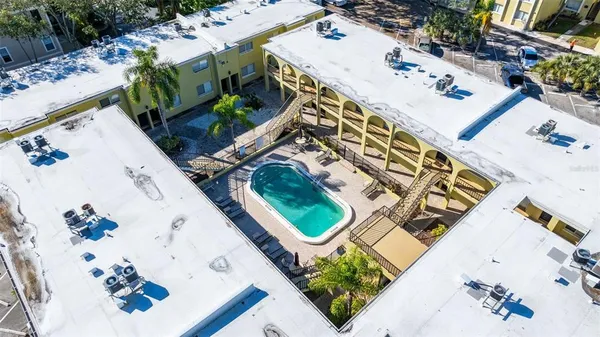 a view of a city with tall buildings