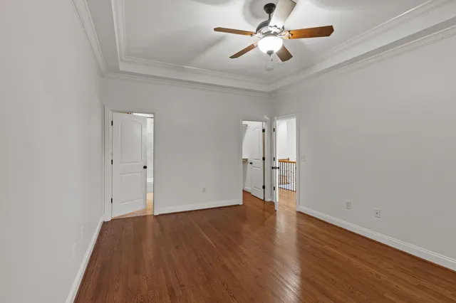 a view of a hallway with stairs
