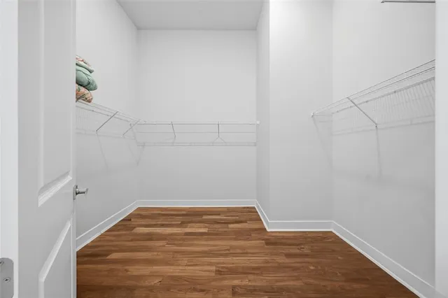 a view of a room with empty racks