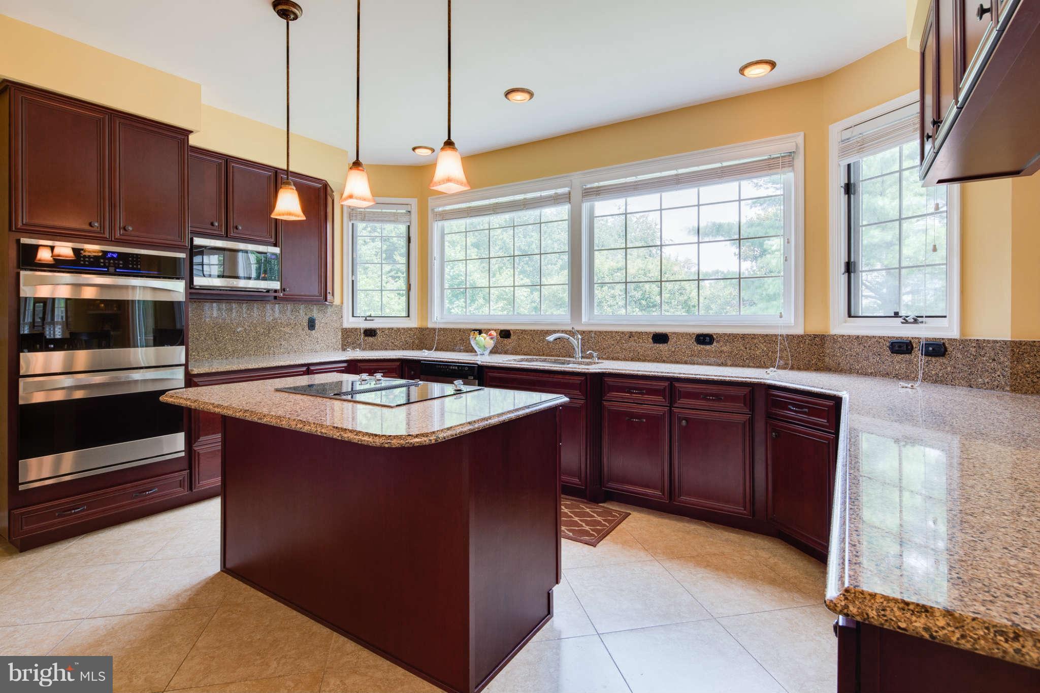 10300 Wetherburn Road Ellicott City, MD 21163 - Photo 4 of 30 Recessed and Pendant Lighting at Kitchen Island