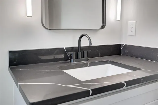 a view of a hallway with staircase