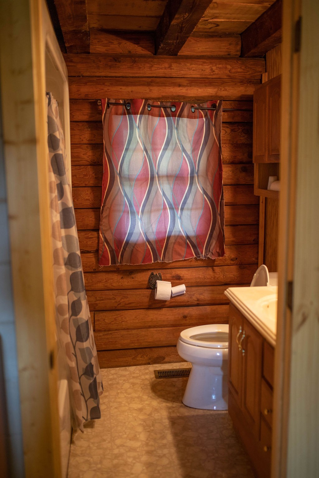 1057 Willette Road Red Boiling Springs, TN 37150 - Photo 10 of 31 a bathroom with a toilet and a shower curtain