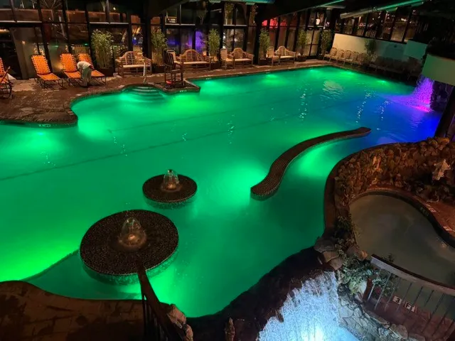 a view of a chairs and table in backyard