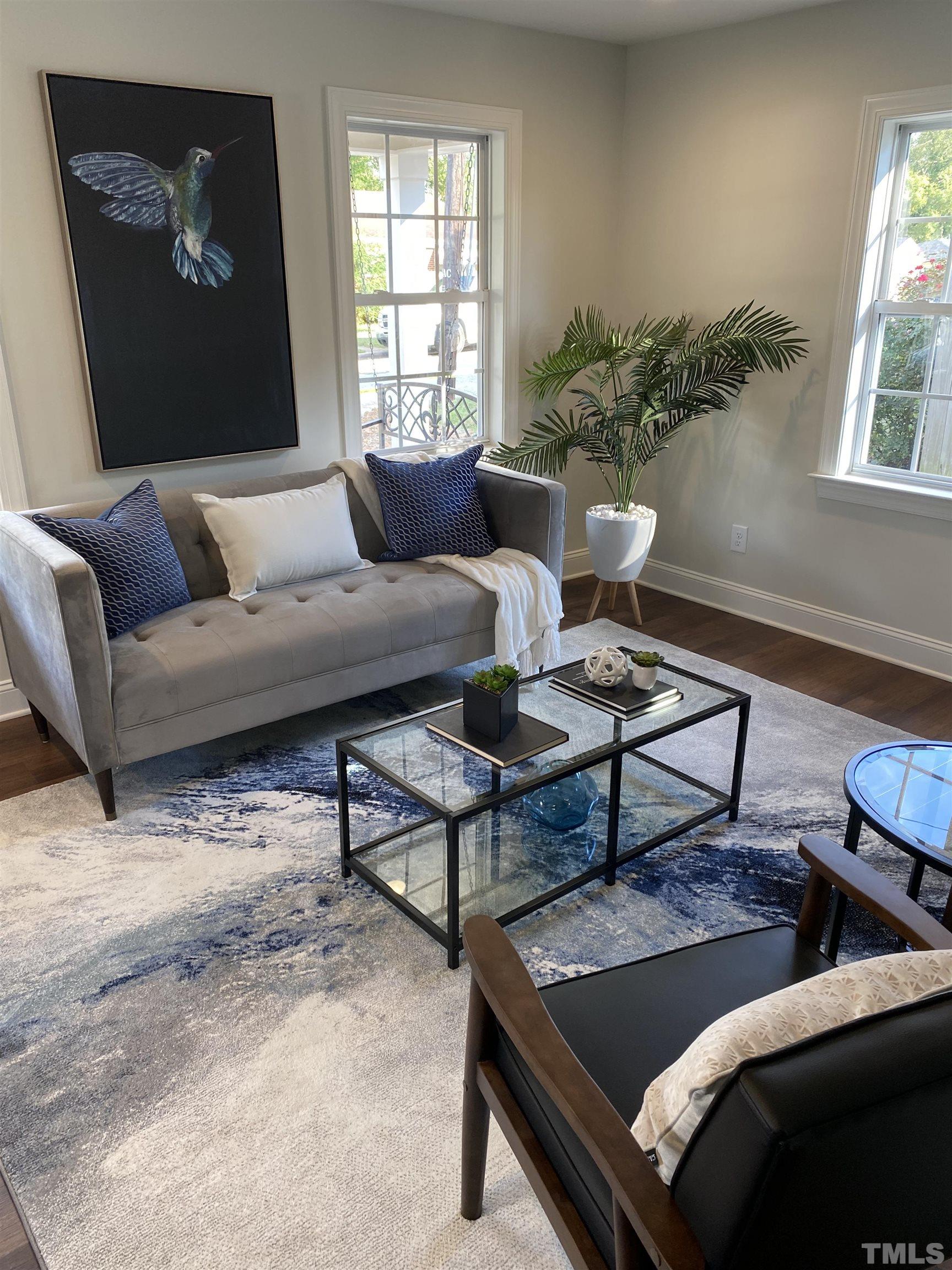 910 South East Street Raleigh, NC 27601 - Photo 2 of 17 a living room with furniture and a window