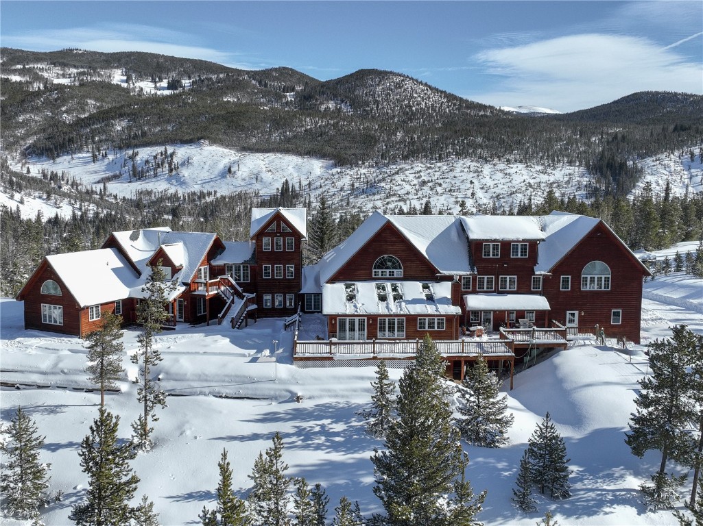 300 Gold Hill Road Breckenridge, CO 80424 - Photo 44 of 50 an aerial view of a house with a yard