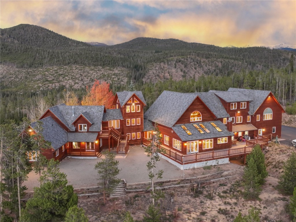 300 Gold Hill Road Breckenridge, CO 80424 - Photo 46 of 50 an aerial view of a house with swimming pool and mountain view