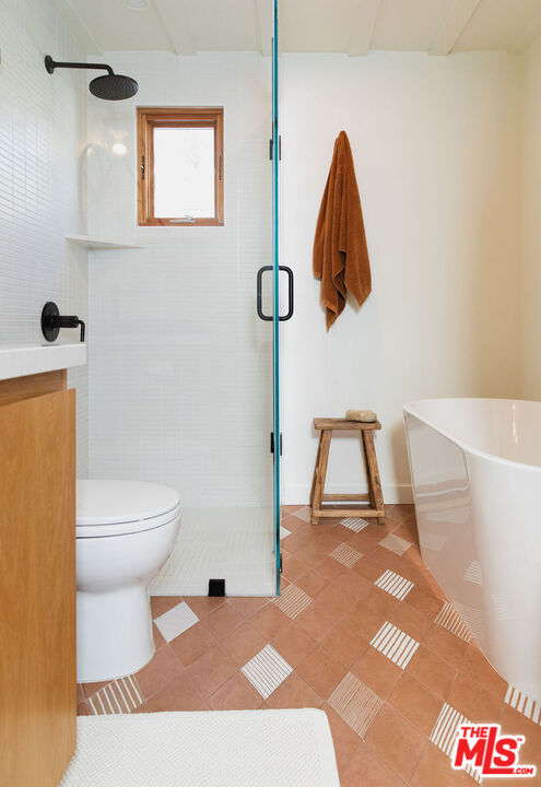 43 Paradise Cove Road Malibu, CA 90265 - Photo 4 of 21 a bathroom with a toilet and a shower