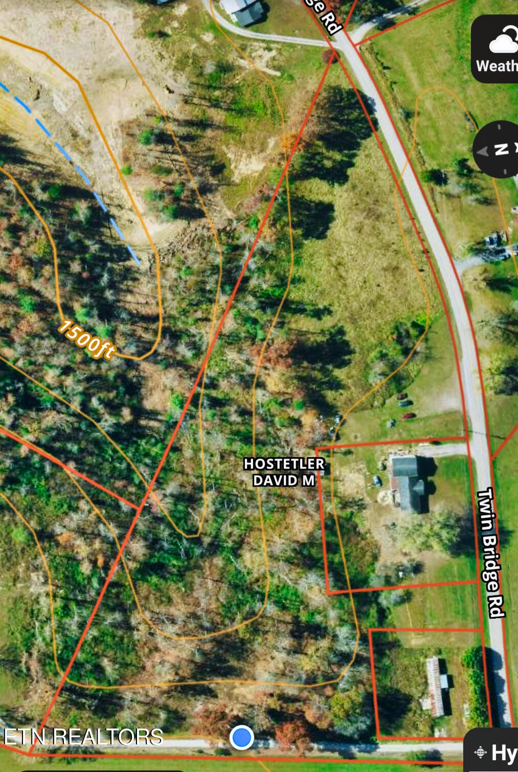 Twin Bridge Road Road Deer Lodge, TN 37726 - Photo 33 of 38 Screenshot_20240524_115702_onX Hunt