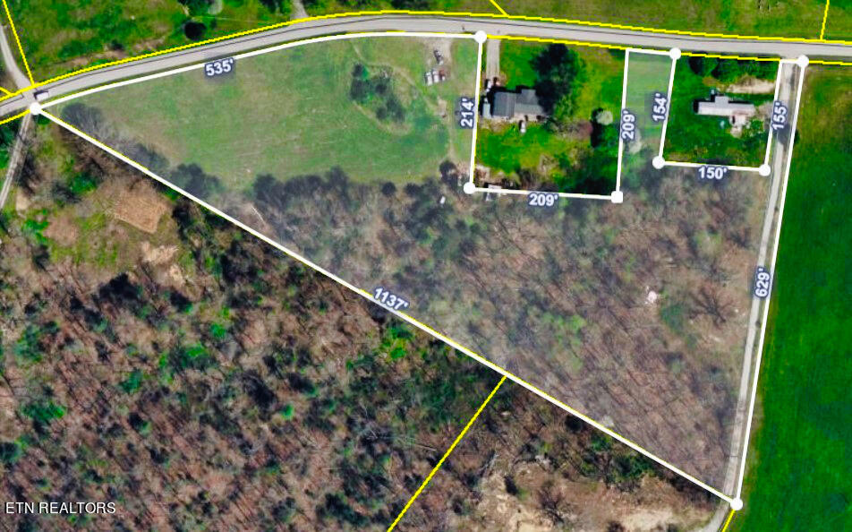Twin Bridge Road Road Deer Lodge, TN 37726 - Photo 5 of 38 Twin Bridge Satellite Overlay 7 acres