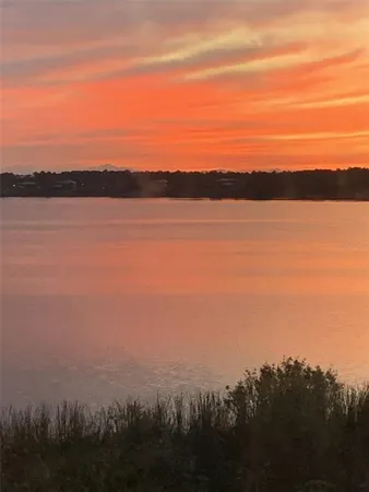 a view of lake and mountain