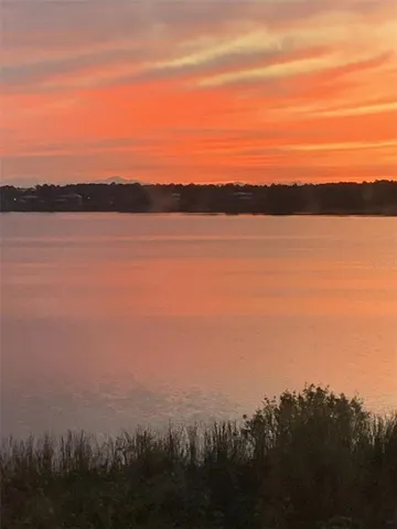 a view of lake and mountain