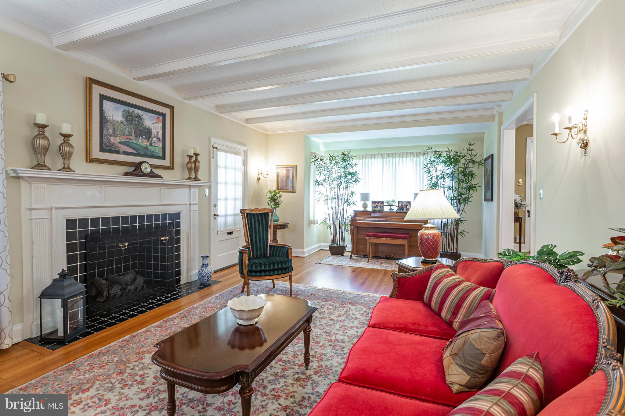 7052 Greenhill Road Philadelphia, PA 19151 - Photo 12 of 48 Living Room with Fireplace