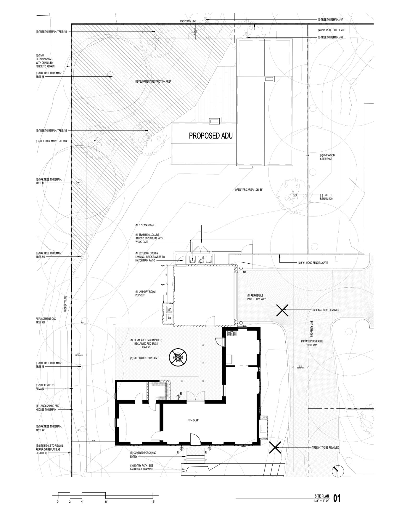 1202 Diana Road, Unit PARCEL 3 Santa Barbara, CA 93103 - Photo 13 of 24 Parcel 3 ADU-Site Plan