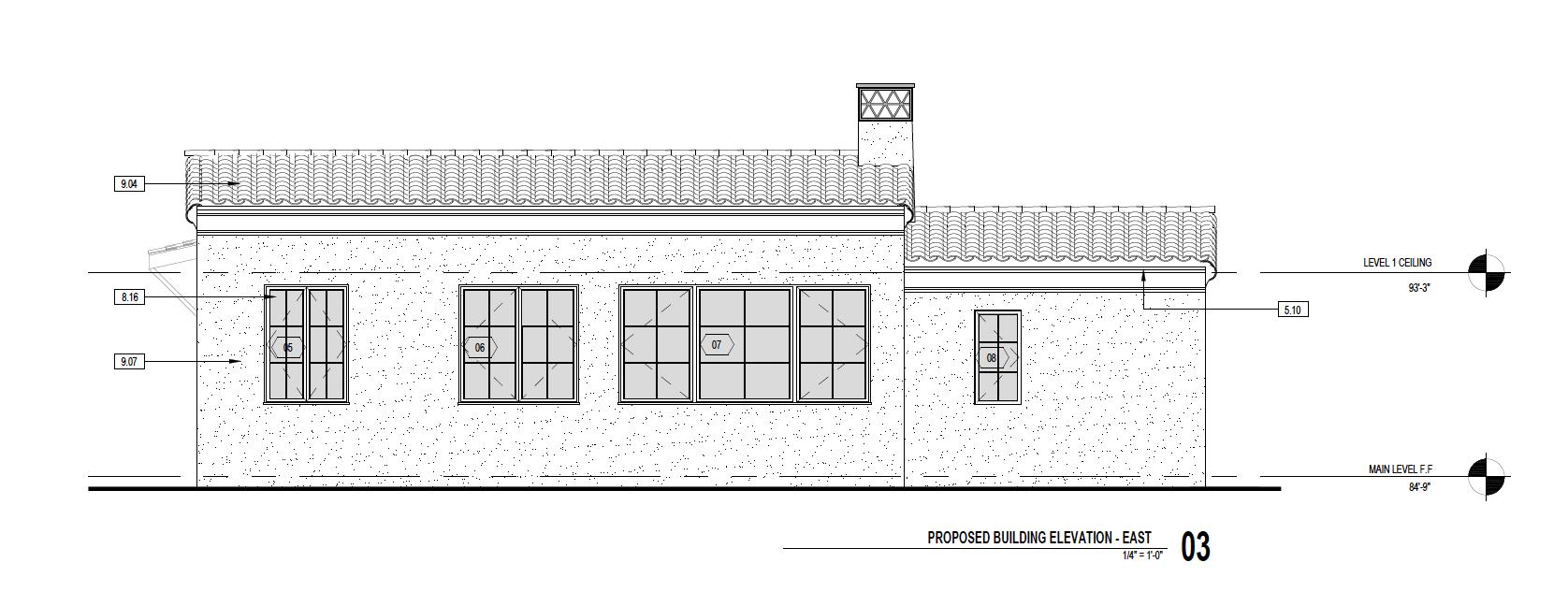 1202 Diana Road, Unit PARCEL 3 Santa Barbara, CA 93103 - Photo 15 of 24 Parcel 3 ADU-Proposed Building Elevation