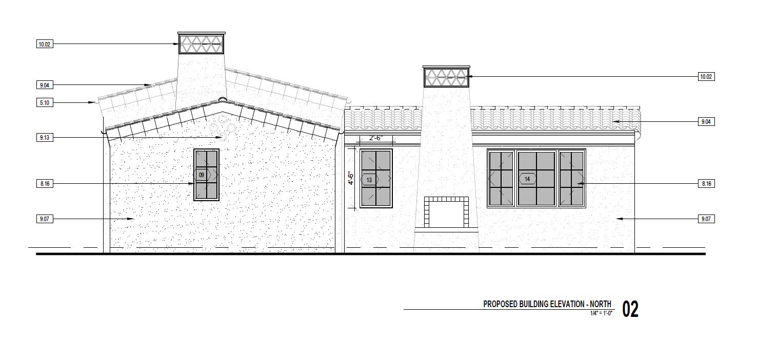 1202 Diana Road, Unit PARCEL 3 Santa Barbara, CA 93103 - Photo 16 of 24 Parcel 3 ADU-Proposed Building Elevation
