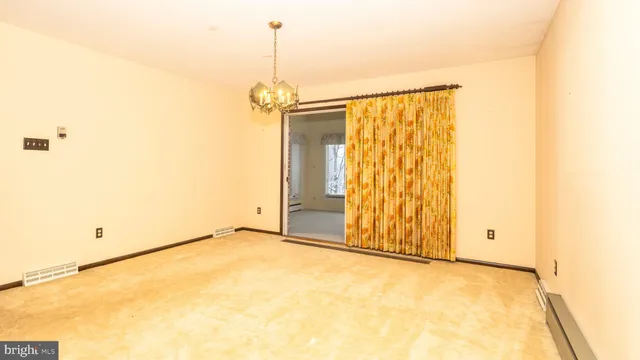 a view of an empty room