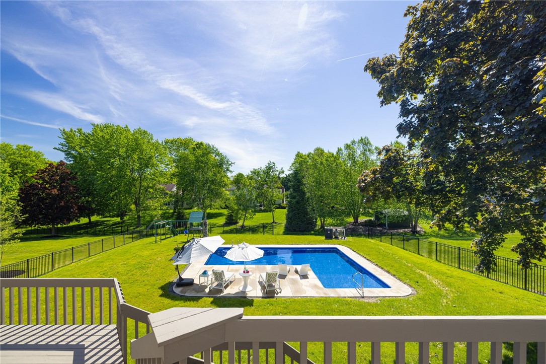 21 Wedmore Road Perinton, NY 14450 - Photo 3 of 49 New In-Ground Pool with Baja Shelf