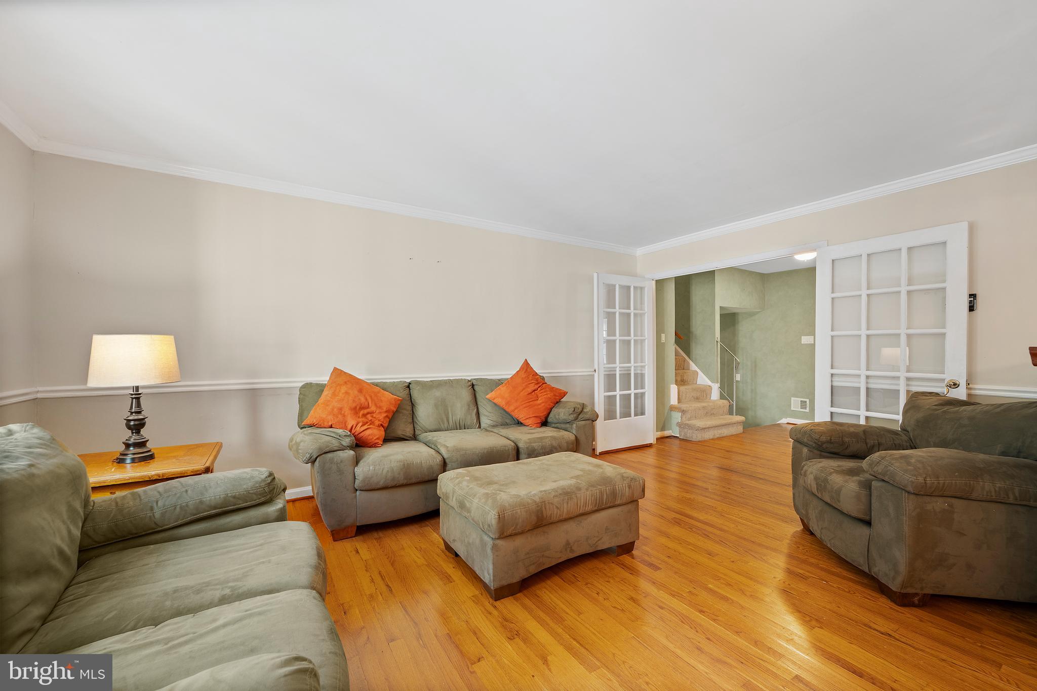 2335 Rosedown Drive Reston, VA 20191 - Photo 12 of 36 Living Room w/French Doors