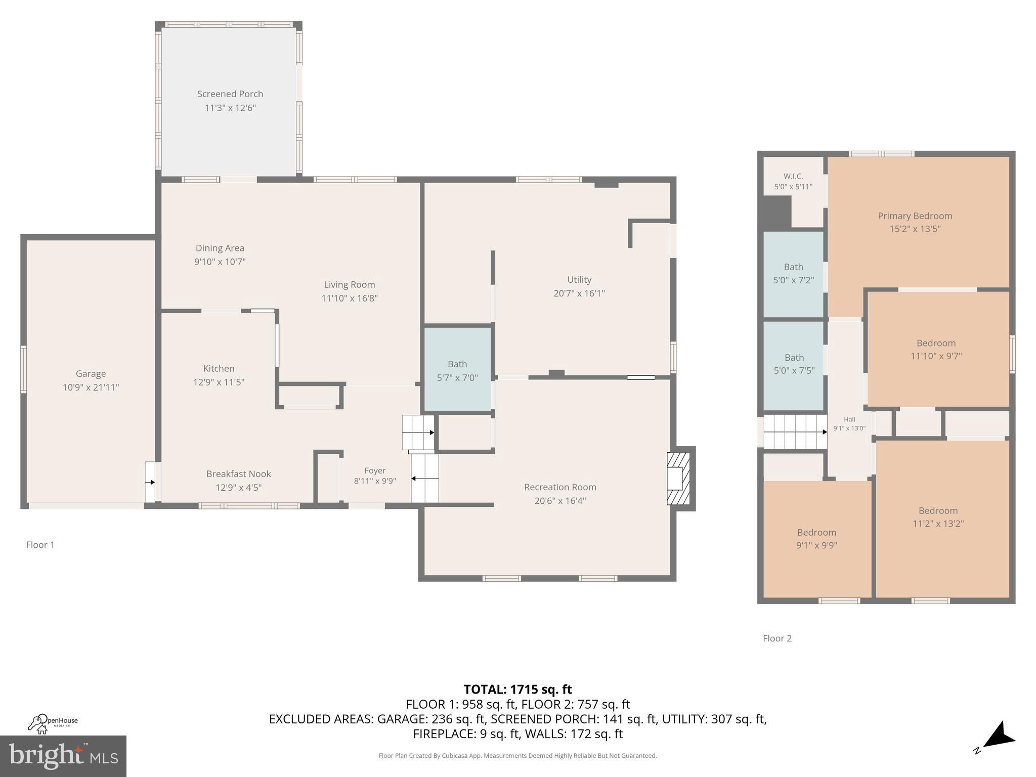 2335 Rosedown Drive Reston, VA 20191 - Photo 36 of 36 Floor Plan