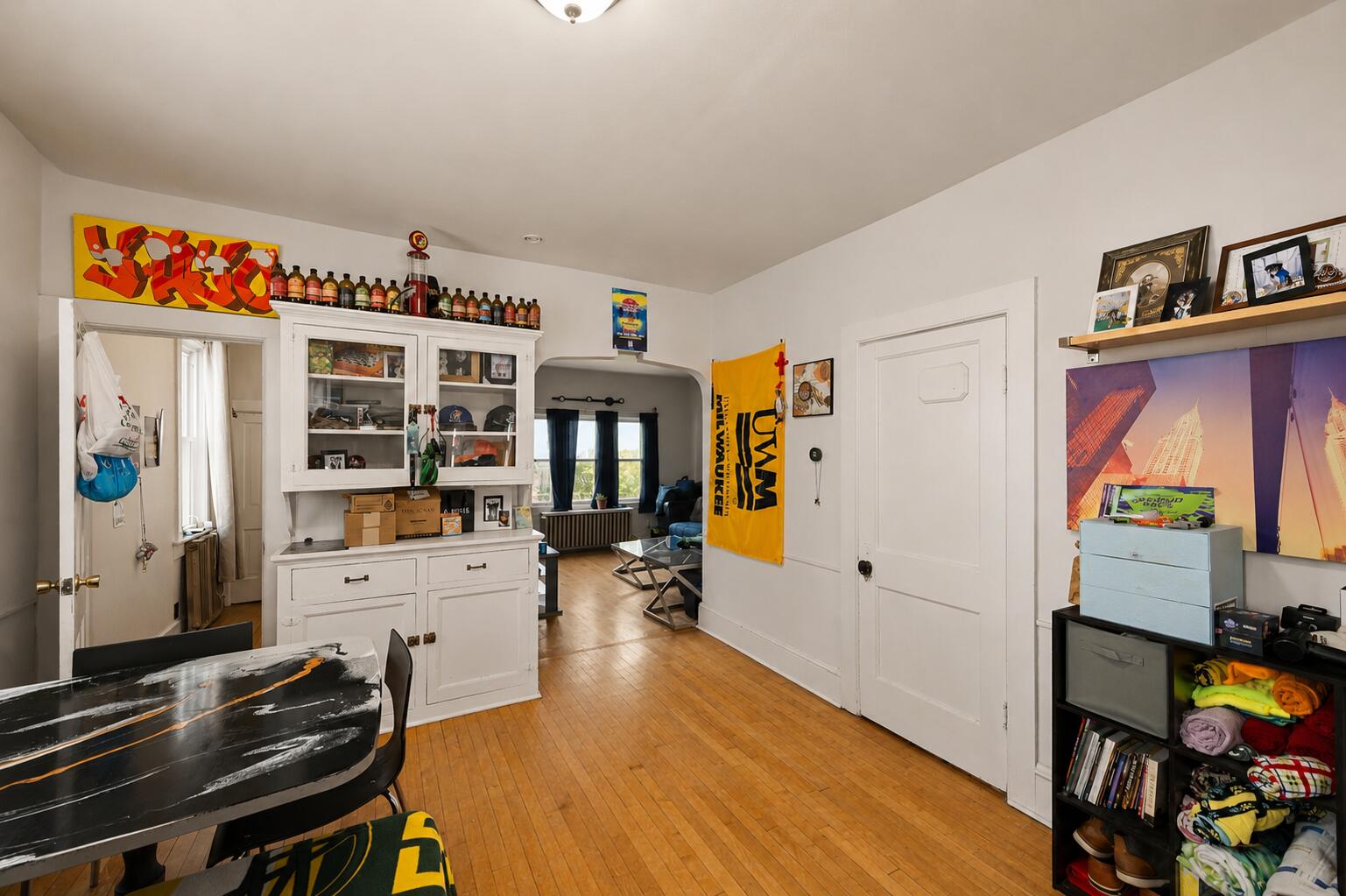 249 East Ward Street Milwaukee, WI 53207 - Photo 8 of 26 Hardwood Floors & Built-in cabinet