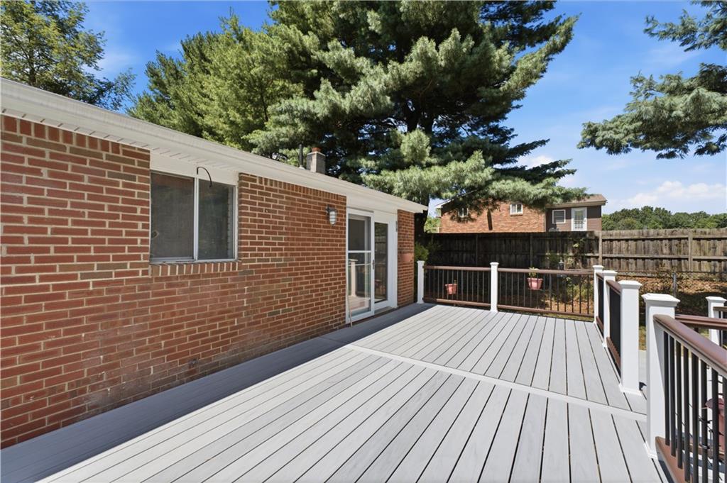 Just installed in 2023, this Trex Deck is awesome for entertaining and enjoying the outdoors