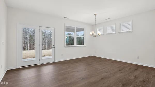 a view of an empty room