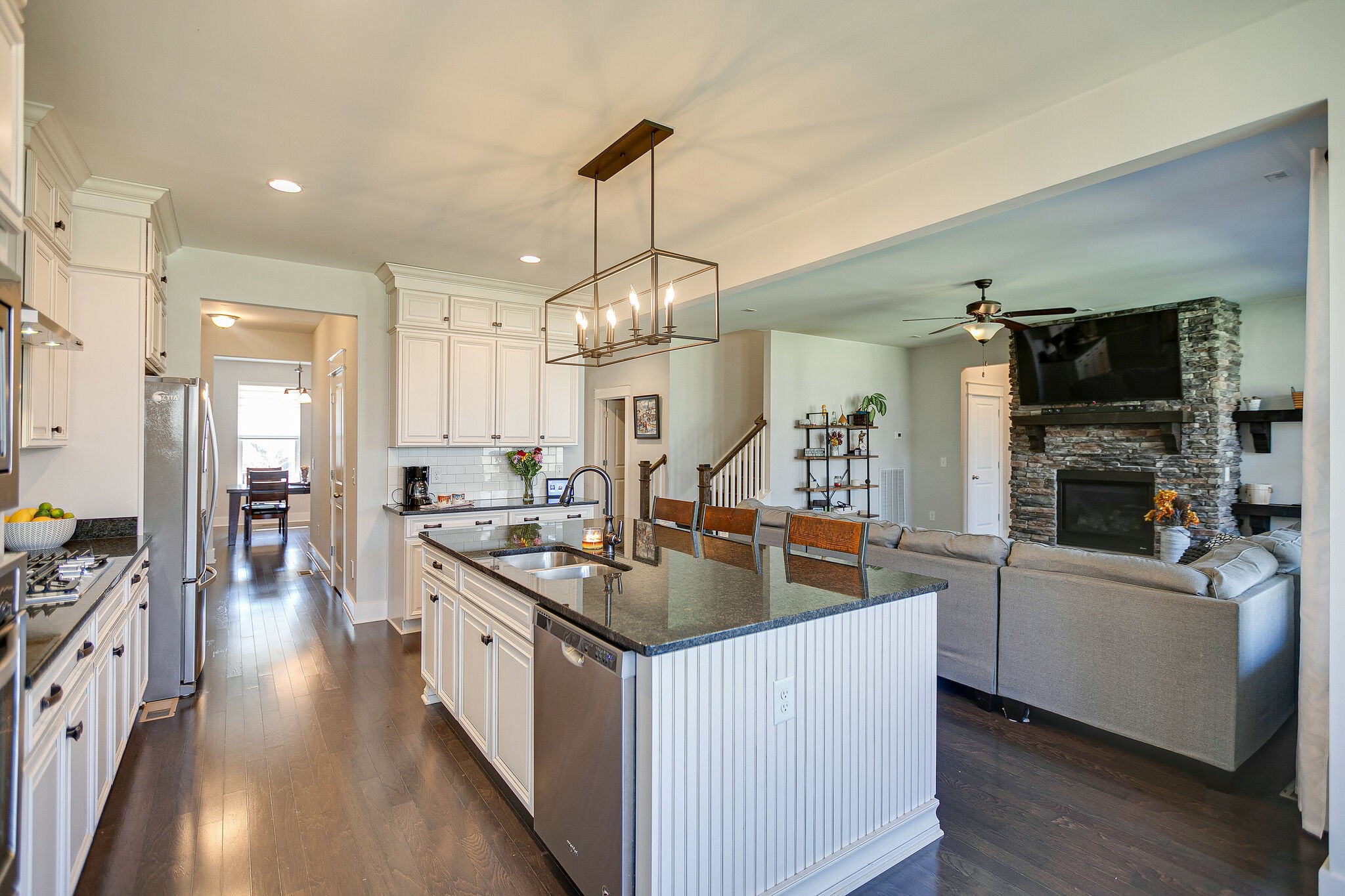 902 Beamon Drive Franklin, TN 37064 - Photo 19 of 41 a kitchen with counter top space and wooden floor