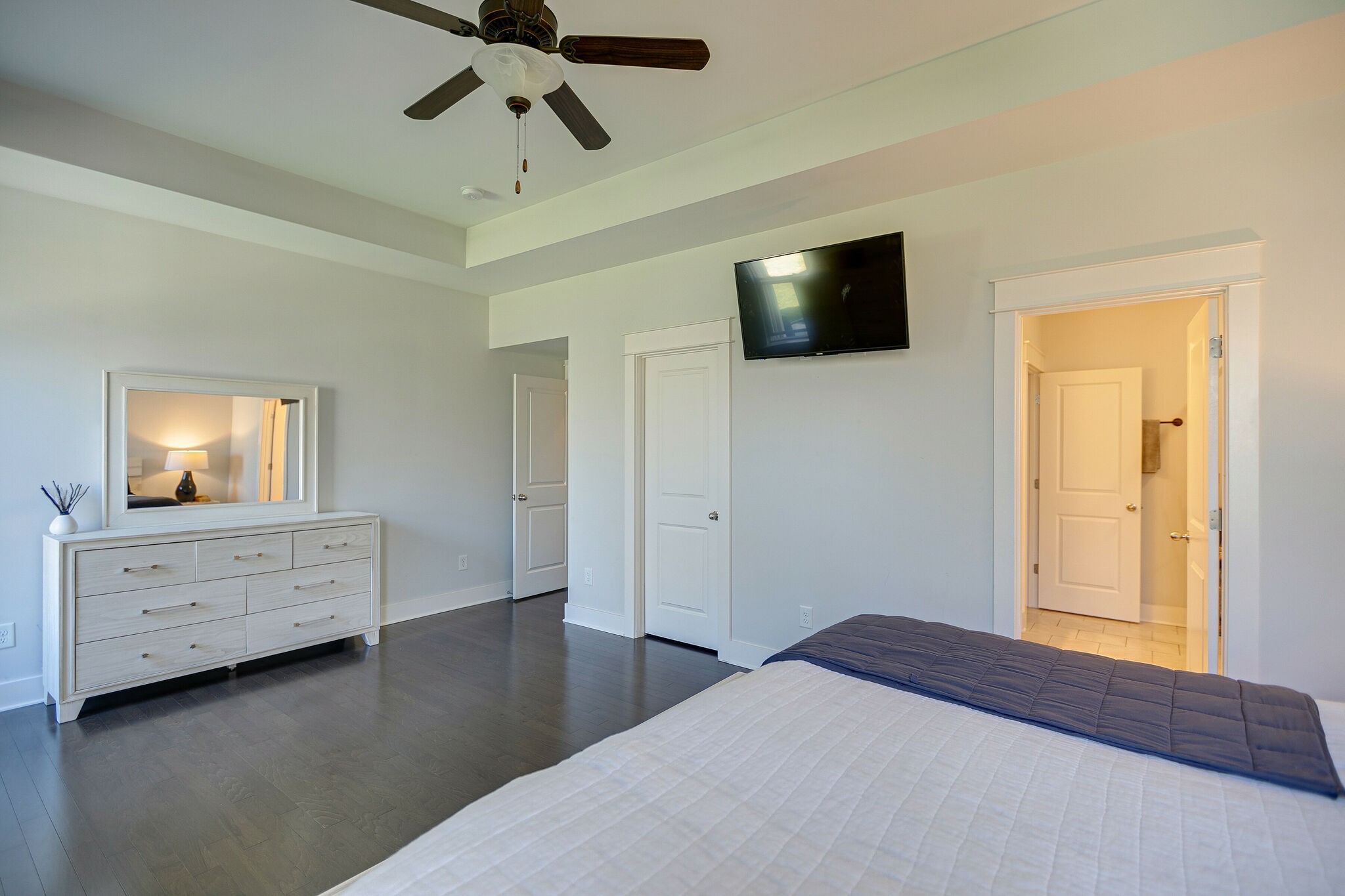 902 Beamon Drive Franklin, TN 37064 - Photo 23 of 41 a bedroom with a bed and a flat screen tv
