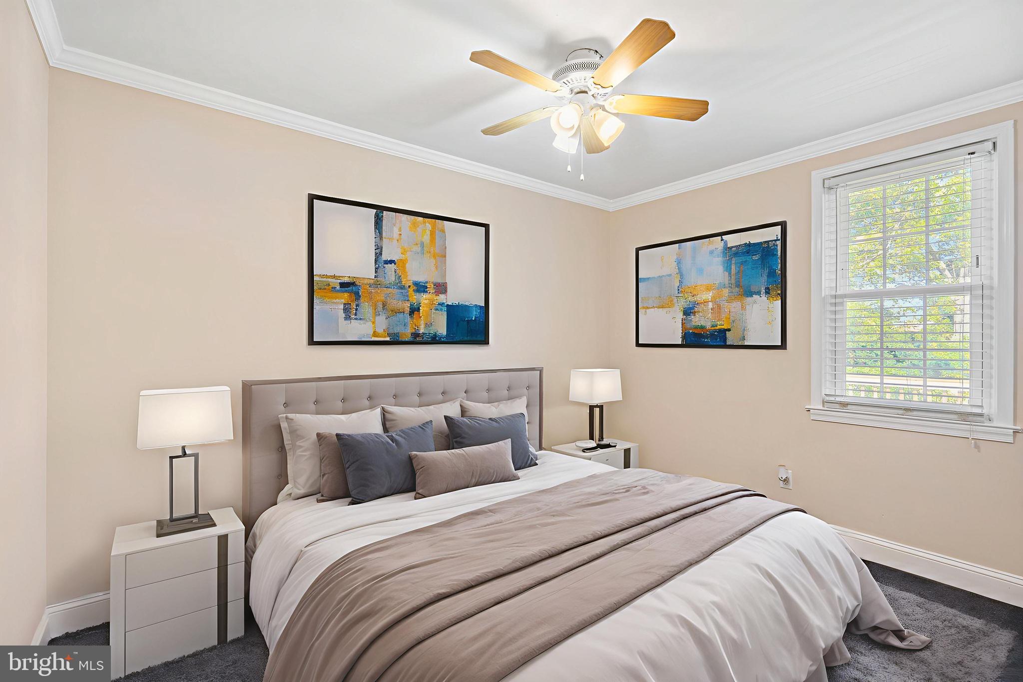 2114 Oakland Road Baltimore, MD 21220 - Photo 8 of 21 a bedroom with a bed and a painting on the wall