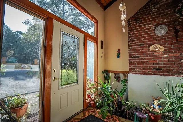 a front view of a house