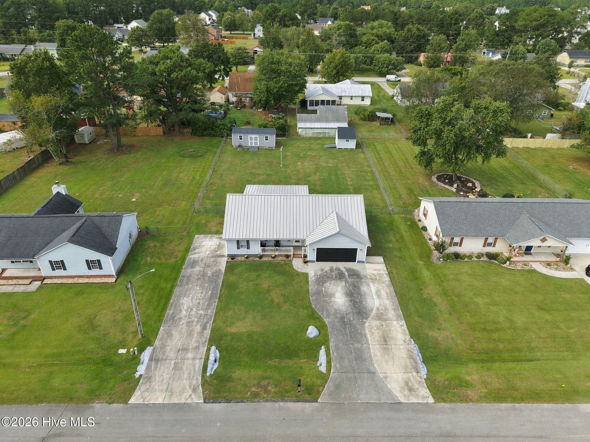 107 Fodder Drive Hubert, NC 28539 - Photo 43 of 61 43_Aerial_Front