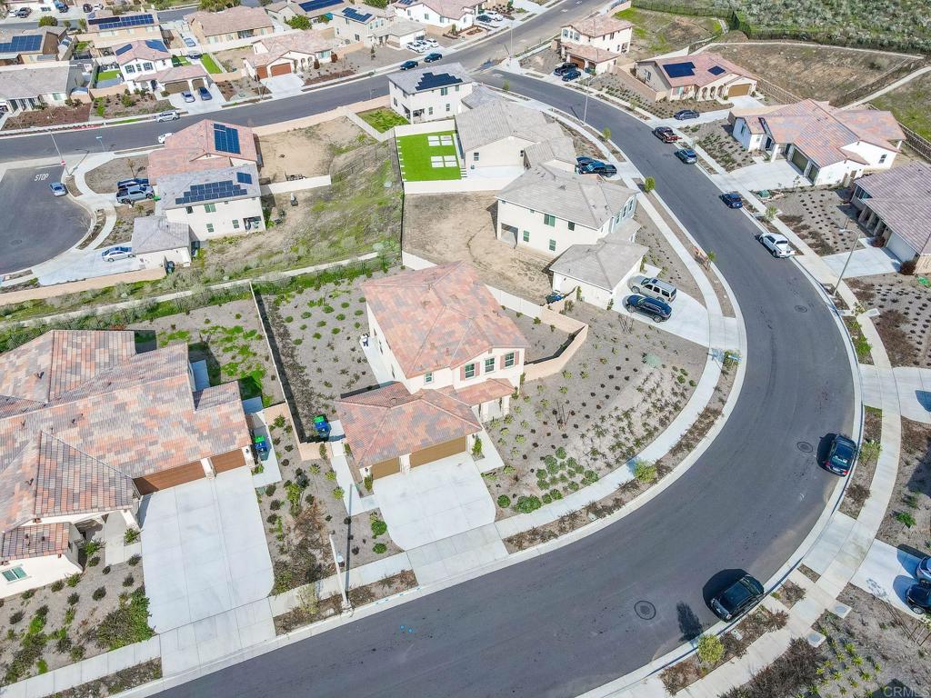 5384 Viewstone Court Hemet, CA 92545 - Photo 45 of 47 an aerial view of a house with a swimming pool