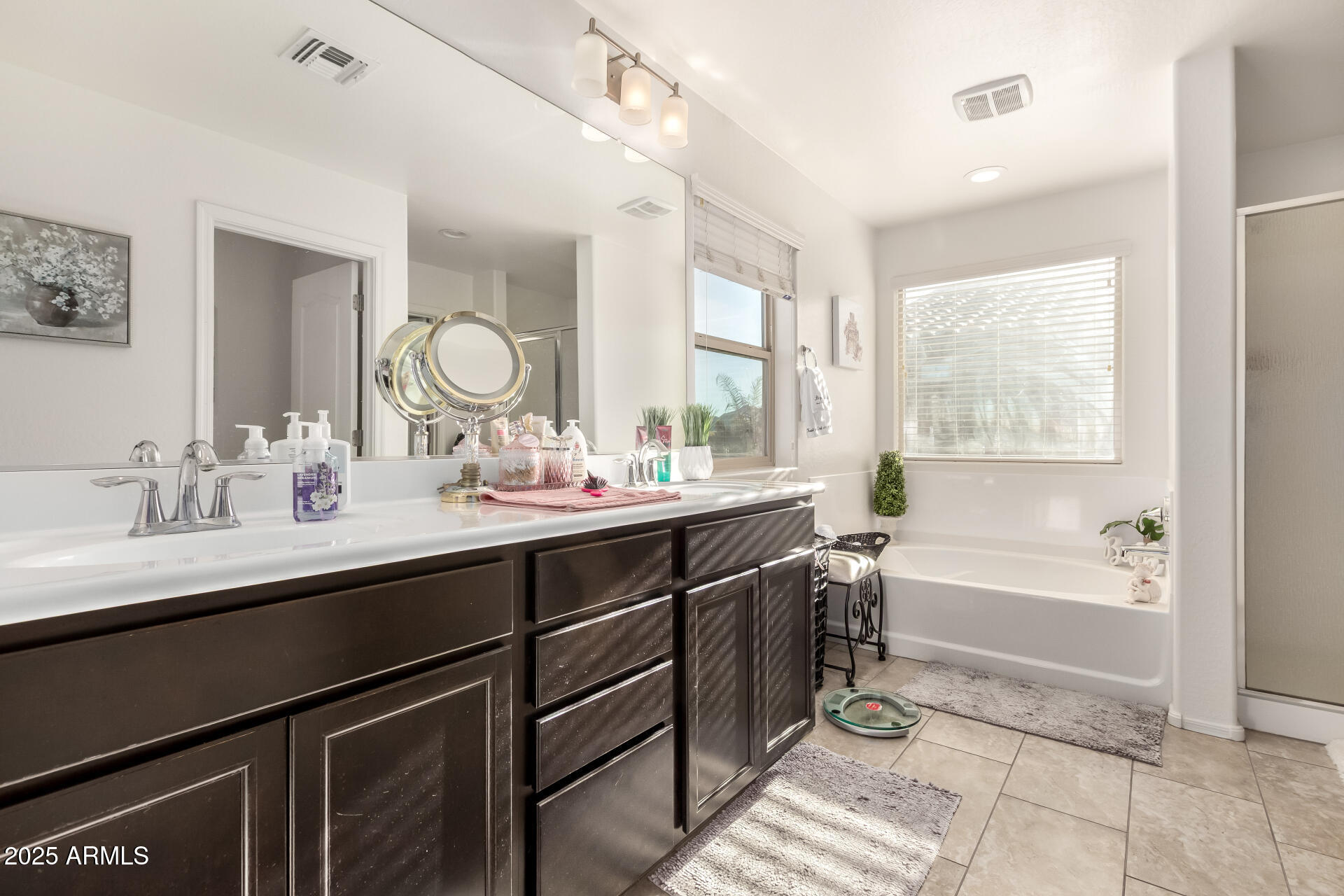 2665 East Gillcrest Road Gilbert, AZ 85298 - Photo 24 of 48 a bathroom with a tub sink and mirror