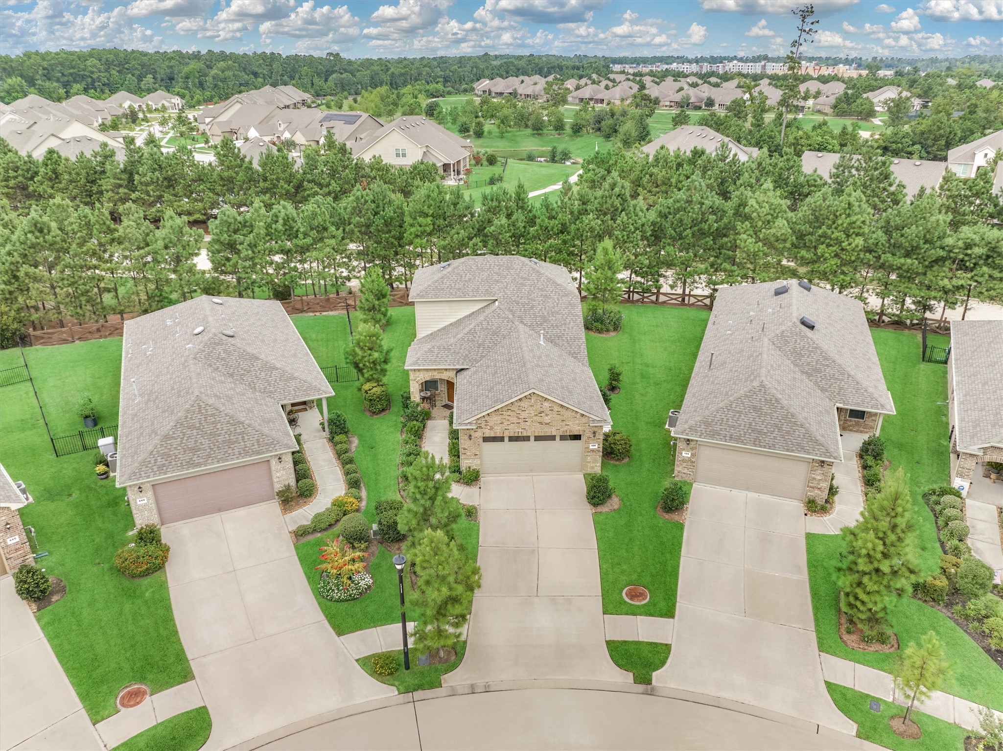 128 Caspian Way Spring Spring, TX 77382 - Photo 43 of 48 an aerial view of a house with garden