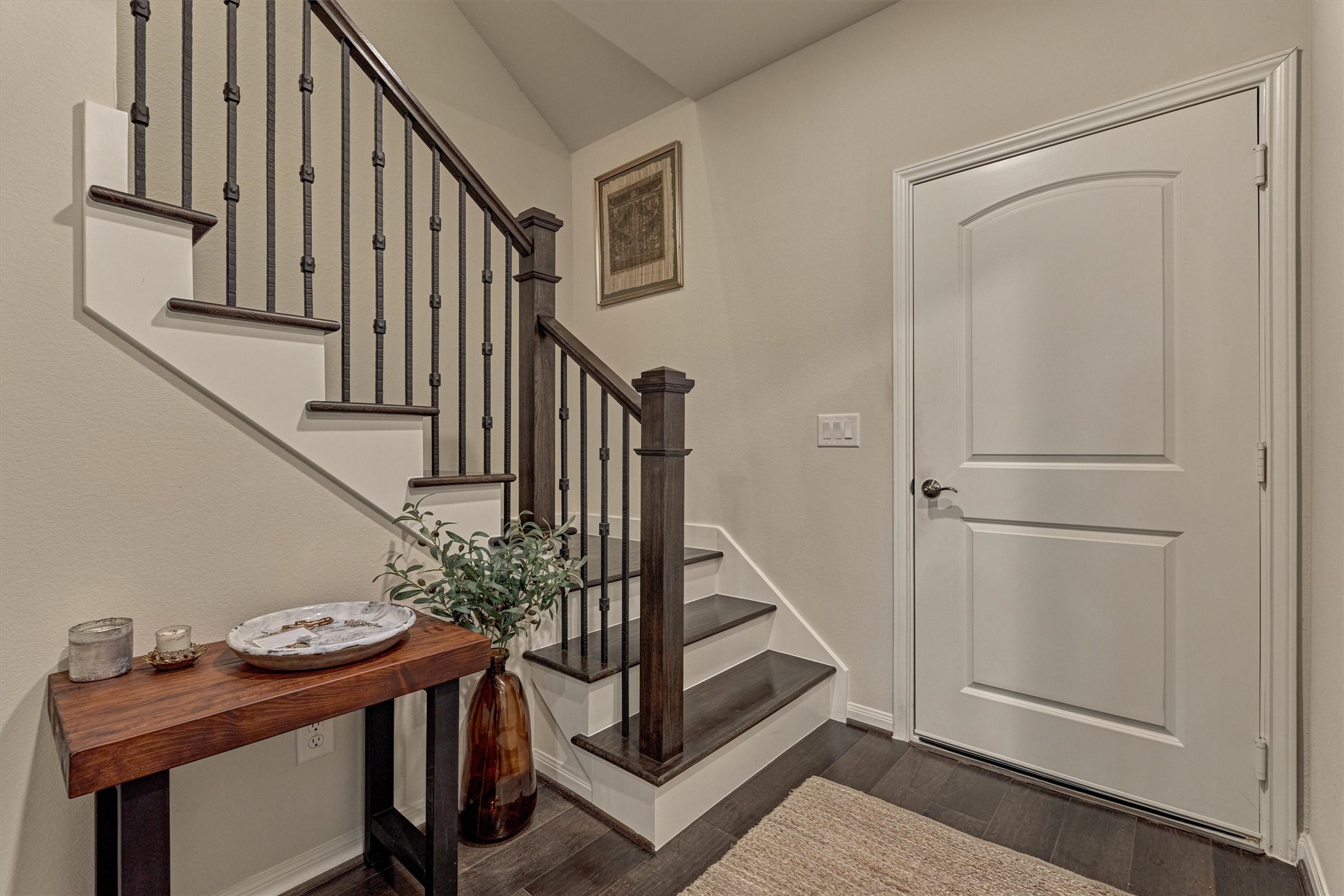 128 Caspian Way Spring Spring, TX 77382 - Photo 7 of 48 a view of entryway and hall with wooden floor