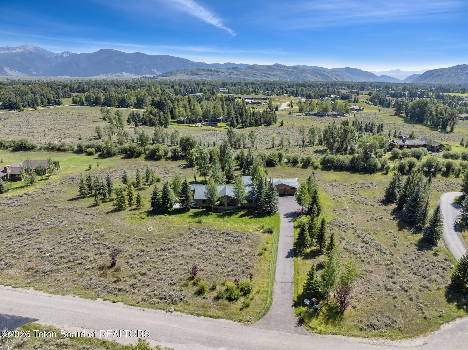100 East Sandreed Road Jackson, WY 83001 - Photo 4 of 30 Aerial