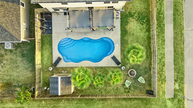 a view of yard with an outdoor space